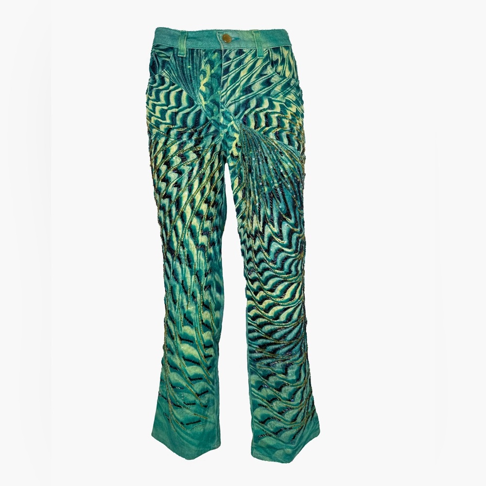 Roberto Cavalli 2001 runway beaded pants